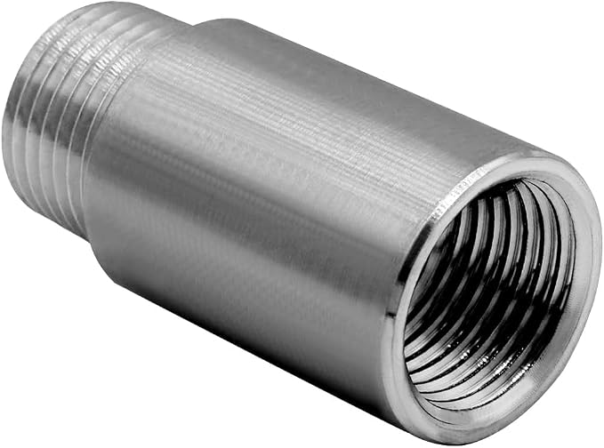 Stainless Steel Pipe Fitting 1/4" NPT Male x 1/4" NPT Female Thread Nipple Cast - Image 3