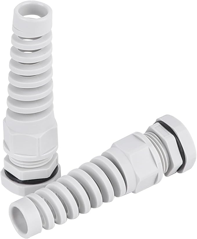 5Pcs NPT 1/4" Flex Spiral Strain Relief Cord IP68 Waterprood Cable Gland Nylon - Image 2