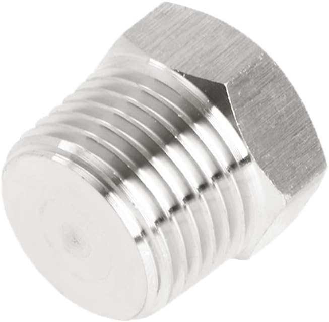 Joywayus 2Pcs Stainless Steel Outer Hex Thread Socket Pipe Plug Fitting 3/4" - Image 4