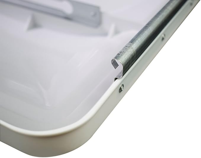2 Packs 14 Inch RV Roof Vent Cover Universal Replacement Vent Lid White - Image 6