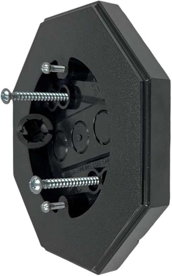 iMBAPrice IMBA-8161-BK Vertical Siding Lamp Octagon Mounting Kit by iMBAPrice