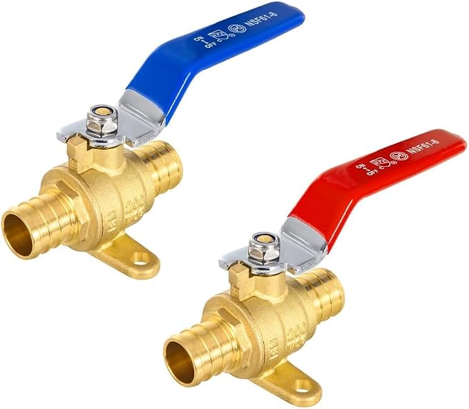 30-Pack EFIELD 3/4-inch Crimp Pex Full Port Shut-off Brass Ball Valve by EFIELDPEXTUBING