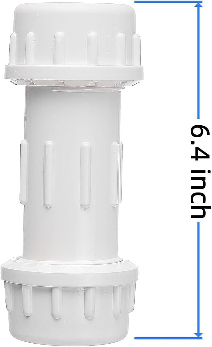 DONWARE 11/2-inch 2-Pack PVC Compression Coupling Cople de Compresión PVC | - Image 4
