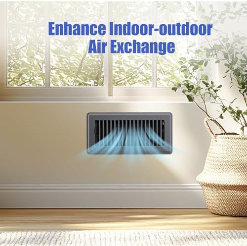4x10 Floor Register, 6 Pack Gray Floor Vent Covers - Image 6