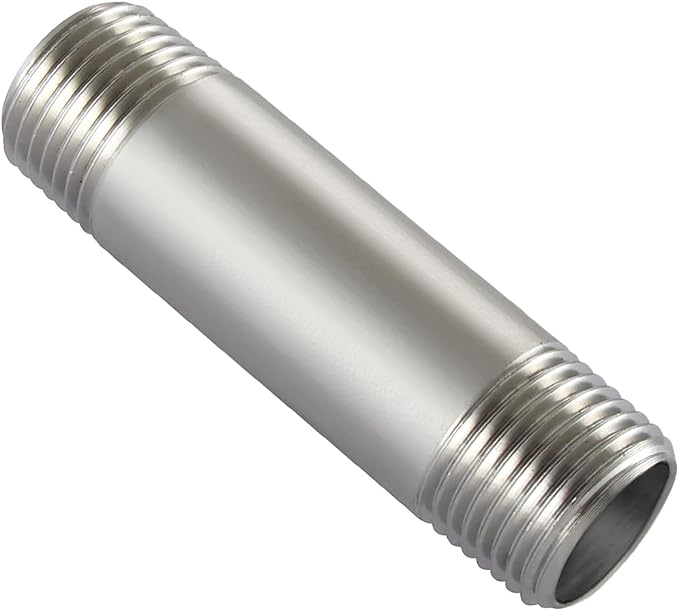 Beduan Stainless 1 NPT Male Threaded 4" Length Nipple Pipe Fitting | MPT by Beduan