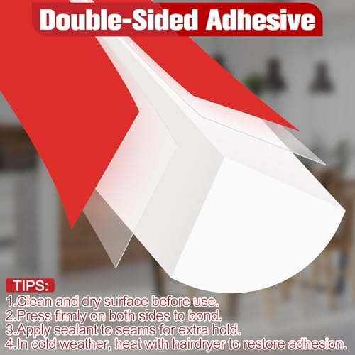 ToLanbbt Flexible Quarter Round Molding, 240 Inch Peel and Stick Rubber Trim - Image 3