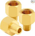 Uenede Brass 3/8" NPT Female to 1/4" NPT Male Reducer Adapter by Uenede