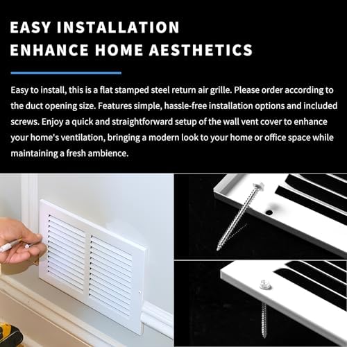 16x10 Return Air Grille, Air Return Vent Cover, Flat Vent Cover, Rejillas De - Image 6