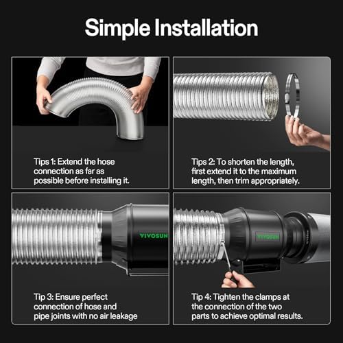 VIVOSUN 8 Inch Flex Aluminum Ducting, 25 Ft Air Duct - Image 8