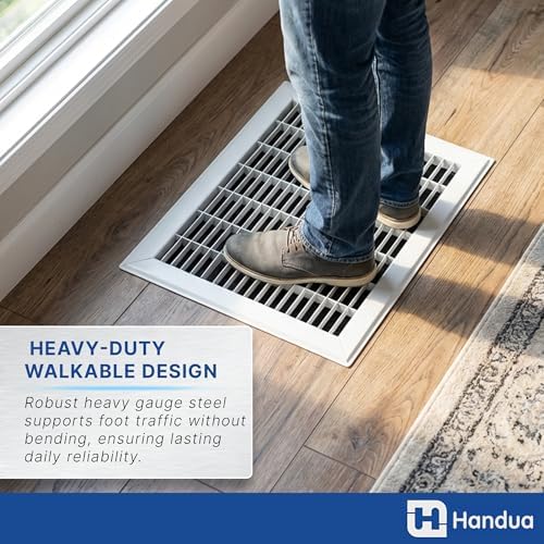 Fits 14x14 and 14x14 Duct Opening | Return Air Floor Grille by Handua | - Image 6