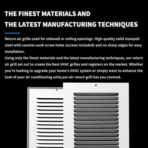 20x10 Return Air Grille, Air Return Vent Cover, Flat Vent Cover, Rejillas De - Image 5