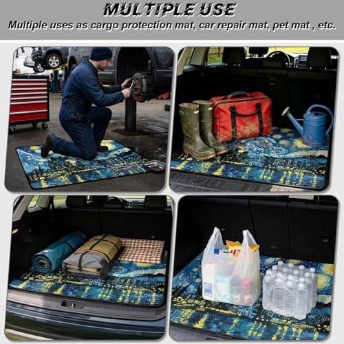 Starry Night Universal Car Trunk Mat, Waterproof Cargo Liner - Image 3