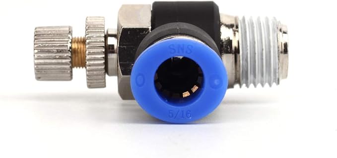 SNS 90 Degree Elbow Air Flow Control Valve Push To Connect Fitting Speed - Image 3