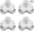 2 Inch Tee PVC Fitting 5 Way Elbow Connector, Furniture Grade 90 Degree Elbow by ANPTGHT