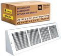 Fits 24x6 Duct Size | Steel Triangular Baseboard Return Air Grille by Handua | by Handua