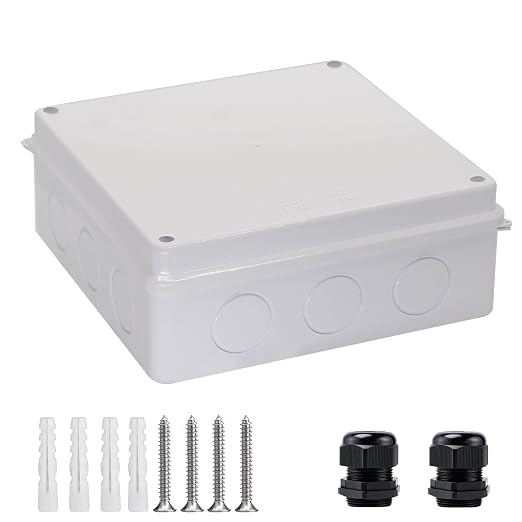 Junction Box Dustproof Waterproof IP65 ABS Plastic Electrical Boxes, Indoor & by LuSumtly