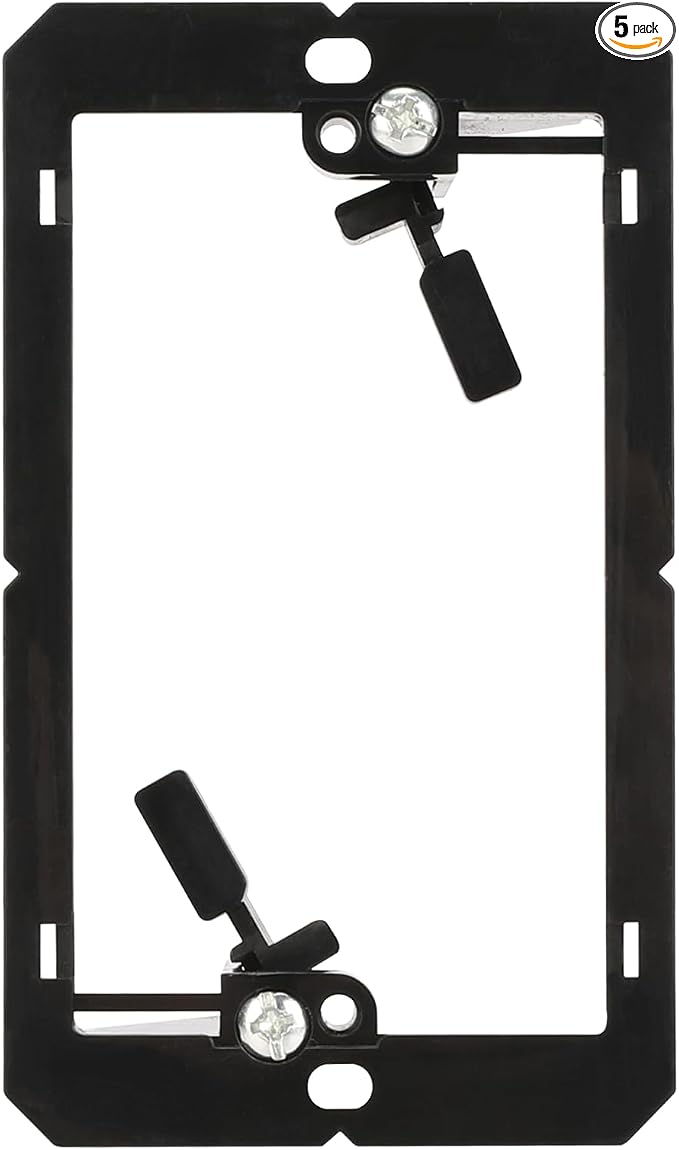 Mounting Brackets for Low Voltage Wall Plate, 5 Packs | Open Back Low Voltage by XGGYA