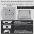 Light Gray Air Return Grille, Aluminum Access Panel - Image 2