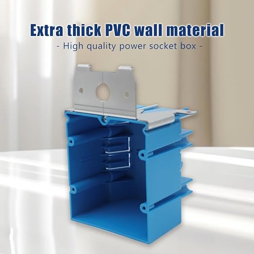 PVC Blue Adjustable Electrical Box Outlet, 3 Pack | 34Cu.inAdjustable Plastic - Image 2