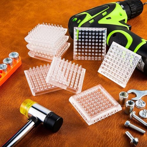 Jetec 8 Pcs Carpet Protectors Furniture Leg Spiked Caster Cups - Image 6