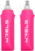 Folding Soft Flask Portable Collapsible Running Lightweight Water Bottle by WRELS