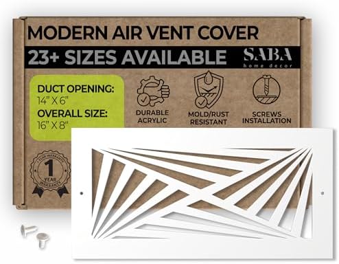 SABA Home Decor White Air Vent Cover by SABAHomeDecor