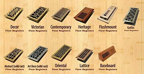 Decor Grates AJH212-NKL 2-Inch by 12-Inch Oriental Floor Register, Brushed - Image 7