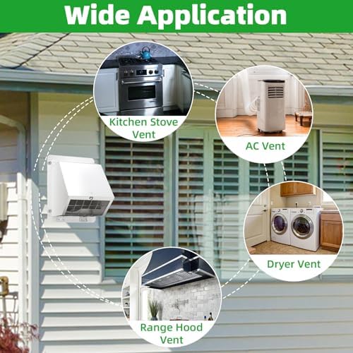 4 Inch Dryer Vent Cover Outside - Image 7