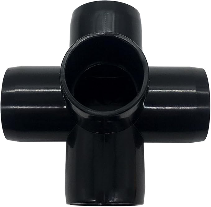 1/2“ Tee PVC Fitting 5 Way Elbow Connector, Furniture Grade 90 Degree Elbow - Image 3