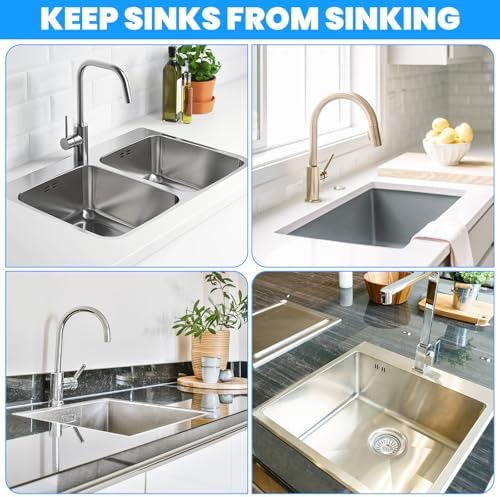 4 PCS Black Undermount Sink Brackets, Adjustable Undermount Sink Support Under - Image 7