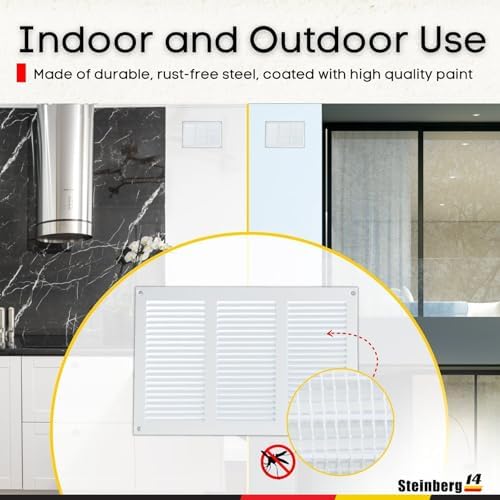 Steinberg14 White Vent Cover 10x6 - Image 6
