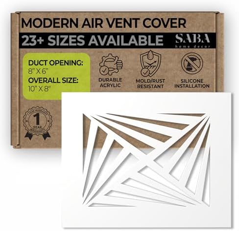 SABA Home Decor White Air Vent Cover by SABAHomeDecor