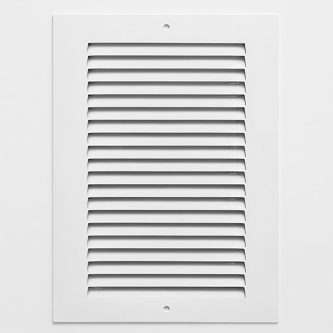 8 x 12 Inch Return Air Vent Cover, Solid Steel HVAC Grille by SierraGrates
