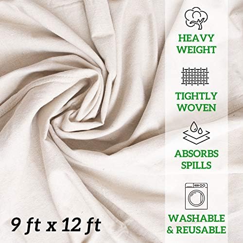 GREEN LIFESTYLE All Purpose Canvas Drop Cloths - Image 4