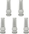 5Pcs NPT 1" IP68 Waterproof Cable Gland Flex Spiral Strain Relief Grey Nylon by LeMotech