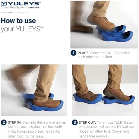 HexArmor YULEYS, Hands-Free Reusable Work Boot & Shoe Covers - Image 3