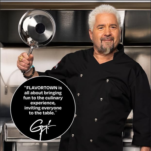 Guy Fieri's Flavortown 8" Stainless Steel Fry Pan - Image 2