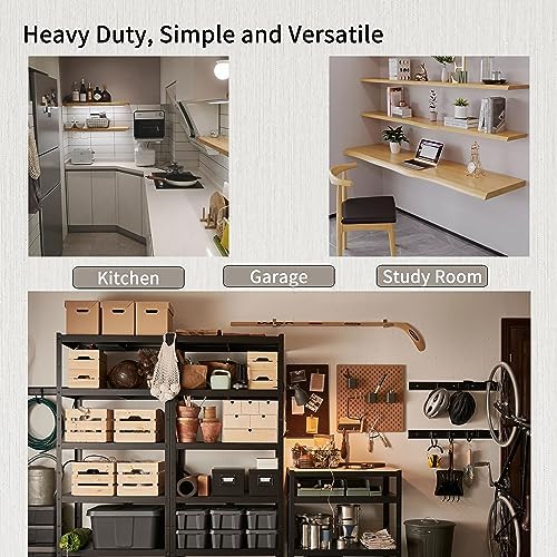 Heavy Duty Shelf Bracket 12 inch Metal Wall Mount Powder Coated 90 Degree Black - Image 6