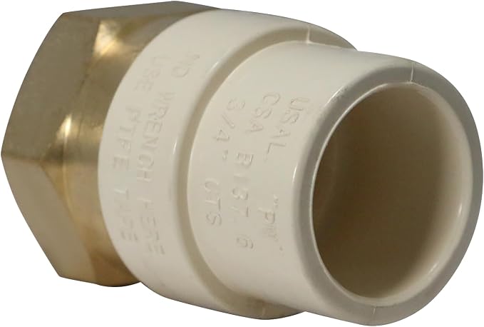 1 Pack XFITTING 3/4 in Female NPT x 3/4 in CPVC Adapter - Image 5