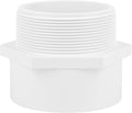 4" PVC Male Adapter Pipe Fittings, 2-Way PVC Slip Hose Adapter Coupling by Lswteiz