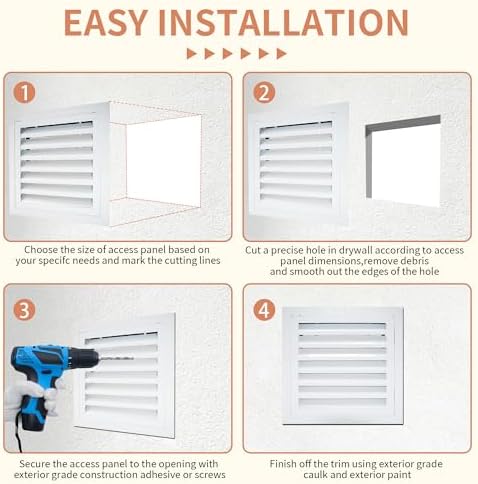 10x10 Inch Access Panel with Vent - Image 6