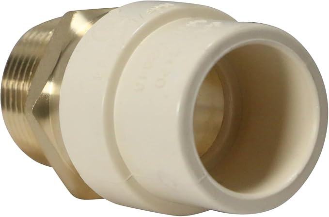 5 Pack XFITTING 3/4 in CPVC x 3/4 in MNPT Coupling, 3/4 Male CPVC Coupling - Image 4