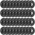 1" Heavy Duty Black Floor Flange, 40 Pack Malleable iron Pipe Flange by HomeTZH