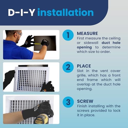 8" x 8" Duct Hole Adjustable Vent Cover - Image 5