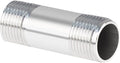 Quickun 304 Stainless Steel Nipple Pipe Fitting, 1/2" NPT x 1/2" NPT Male by VisittheQuickun