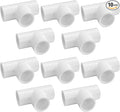LESSO 1-1/4" PVC Tee Fittings, Elbow Connectors Adapter, DIY Build Shelves by LESSO