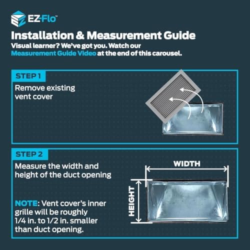 EZ-FLO 16 x 16 Inch Return Air Vent Cover - Image 3