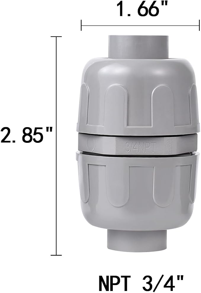 8 Pcs NPT 3/4 Inch Liquid Tight Connector Non-Metallic PVC Electrical Flexible - Image 2