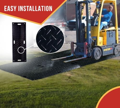 2' x 6' Ground Protection Mats Kit w/ 10 Pcs Single Connectors - Image 7