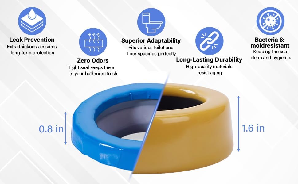 Extra Thick Toilet Wax Ring Kit - Image 5